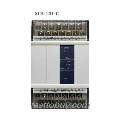 PLC CPU DC24V 8 DI NPN 6 DO Transistors  XC3-14T-C with  programming cable New