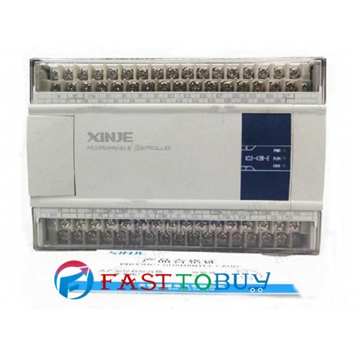 PLC CPU AC220V 24 DI NPN 18 DO Relay XC3-42R-E with  programming cable New