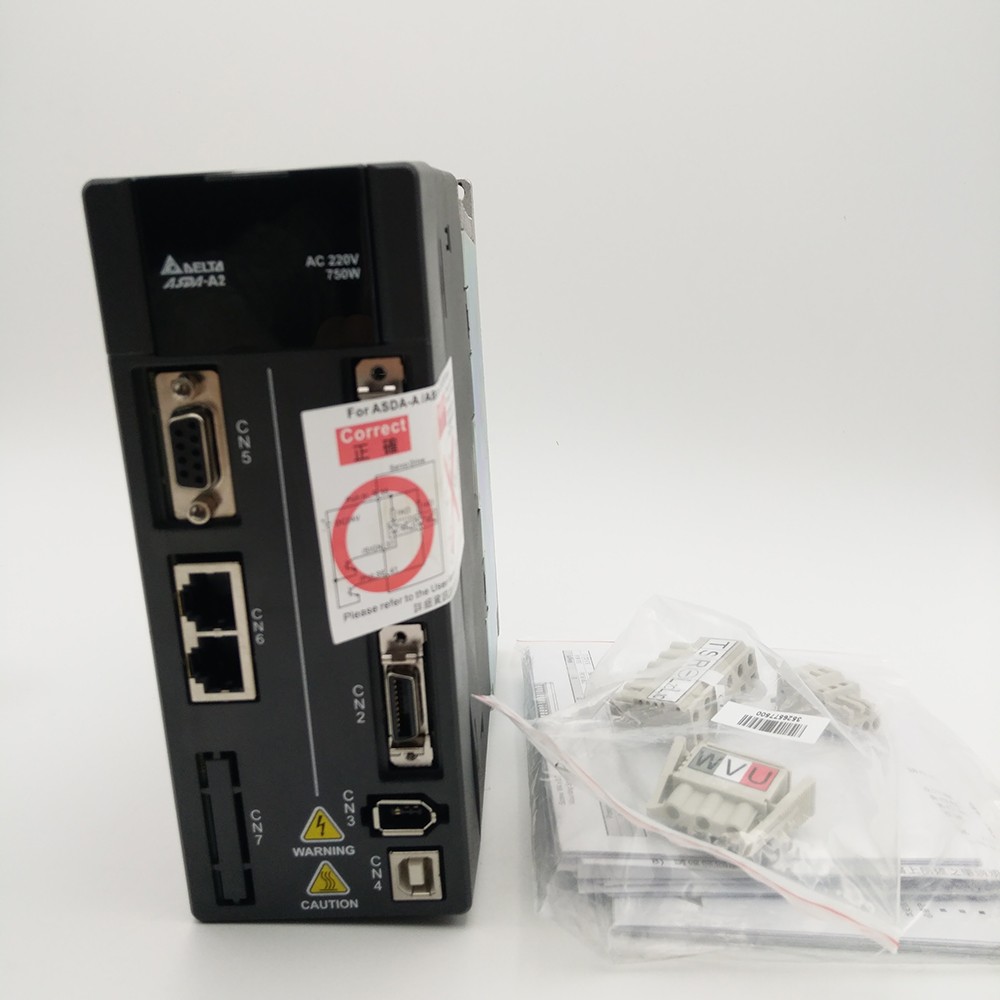 ASD-A2-0721-M Delta AC Servo Drive 1ph 220V 750W 5.1A CANopen E-CAM with Full-Closed Control New